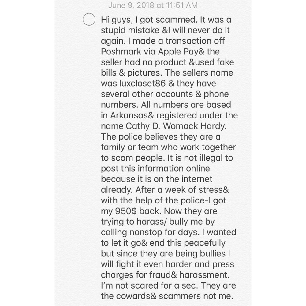❗️❗️Scam Alert + Updates ❗️❗️🤕